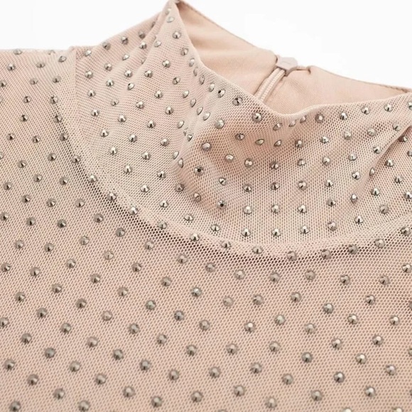 Rhinestone mesh bodysuit - Picture 6 of 12